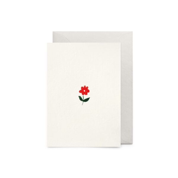 Carte Fleur rouge