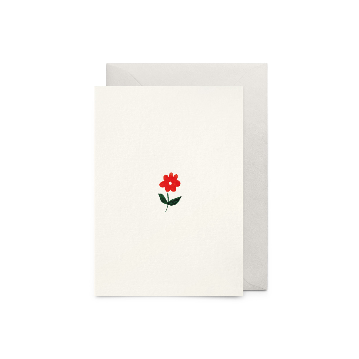 Carte Fleur rouge