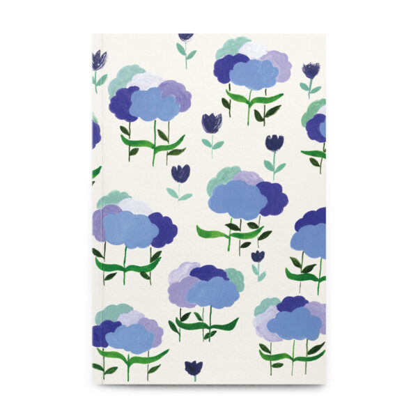 Carnet Medium Clouds Flowers